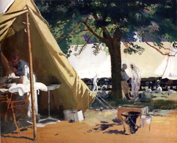 Sir William Orpen German Sick,Captured at Messines,in a Canadian Hospital China oil painting art